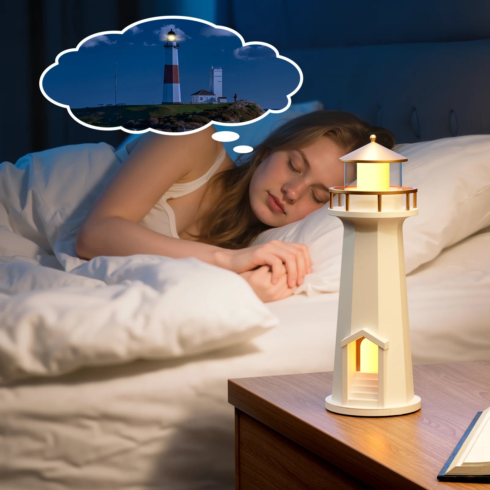 Wireless Charger Bluetooth Lamp with LED Night Light - White Qi Certified Tidesmit