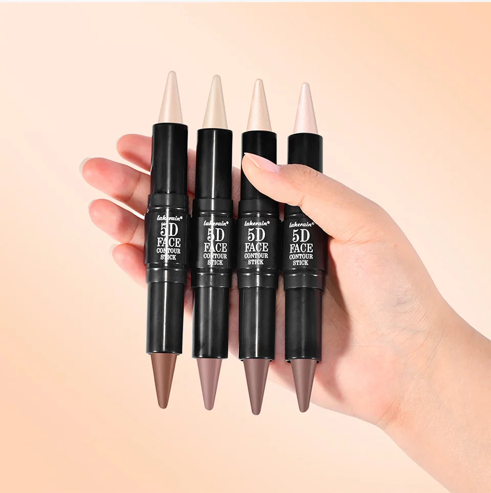 Tidesmit dual-ended contour and highlighter stick for V-face sculpting and nose bridge definition face makeup detail