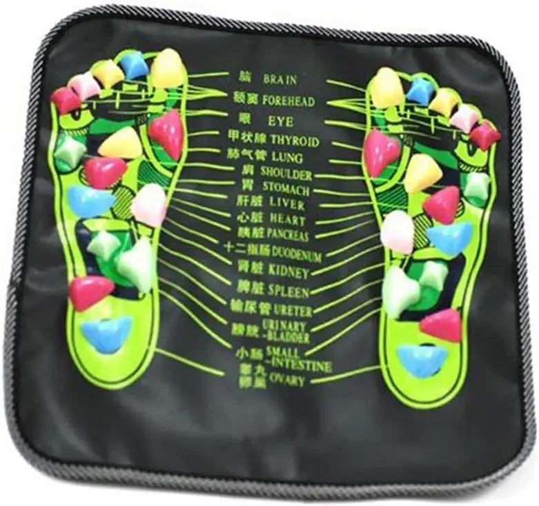 Foot Massage Mat for Reflexology Pain Relief - Tidesmit Home Spa Series Relaxation Treatment 35x35cm Tidesmit