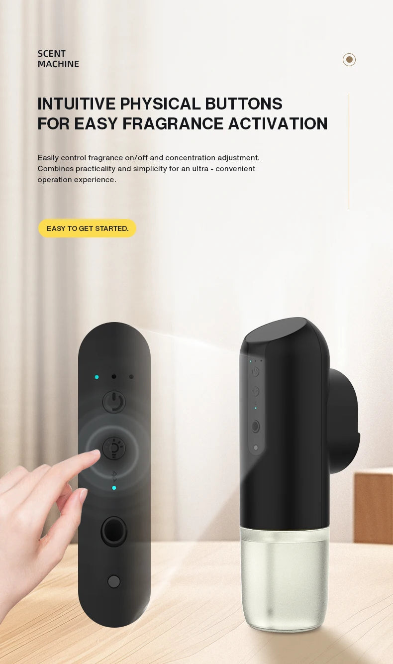 NAMSTE Wall Plug Aroma Diffuser Smart Bluetooth Control Fragrance Diffuser for Home Smell Air Freshener Automatic Spray Diffuser