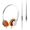 Wired On-Ear Headphones with Mic and 40mm Drivers - Tidesmit Silver Tidesmit
