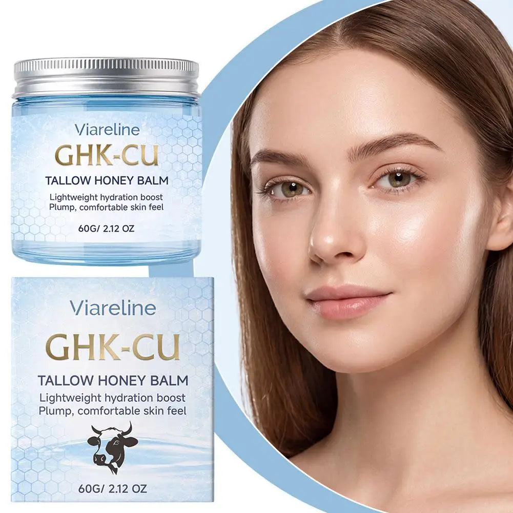 GHK-CU Copper Peptide TALLOW HONEY BALM Lightweight Hydration Boost Plump Repair The Skin Barrier Skincare for All Skin Types