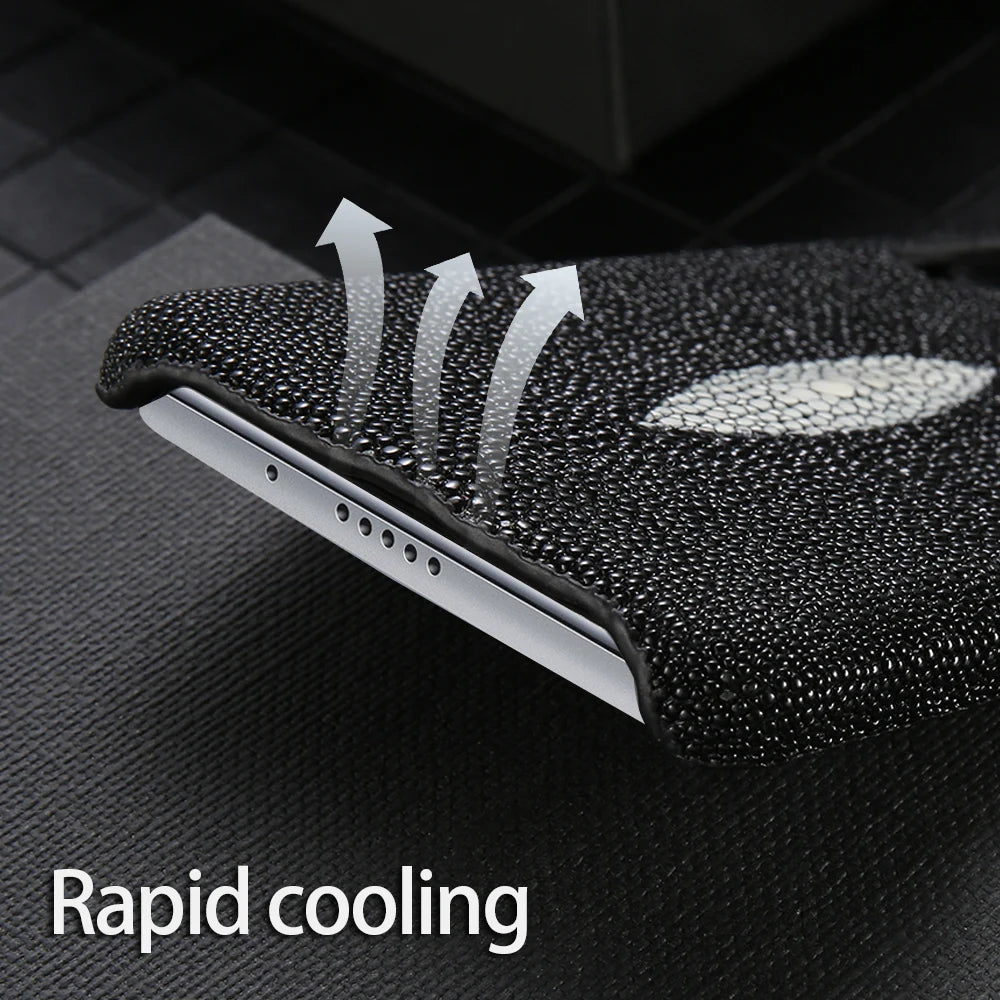Stingray Leather Phone Case for Galaxy S24 S23 Ultra | Slim Drop Protection Tidesmit