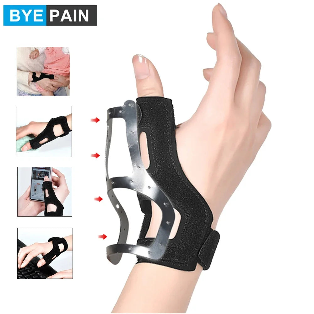 Thumb Support Brace Stabilizer Splint for Tendonitis, De Quervain's, Arthritis, Trigger Finger, Fits Both Hands