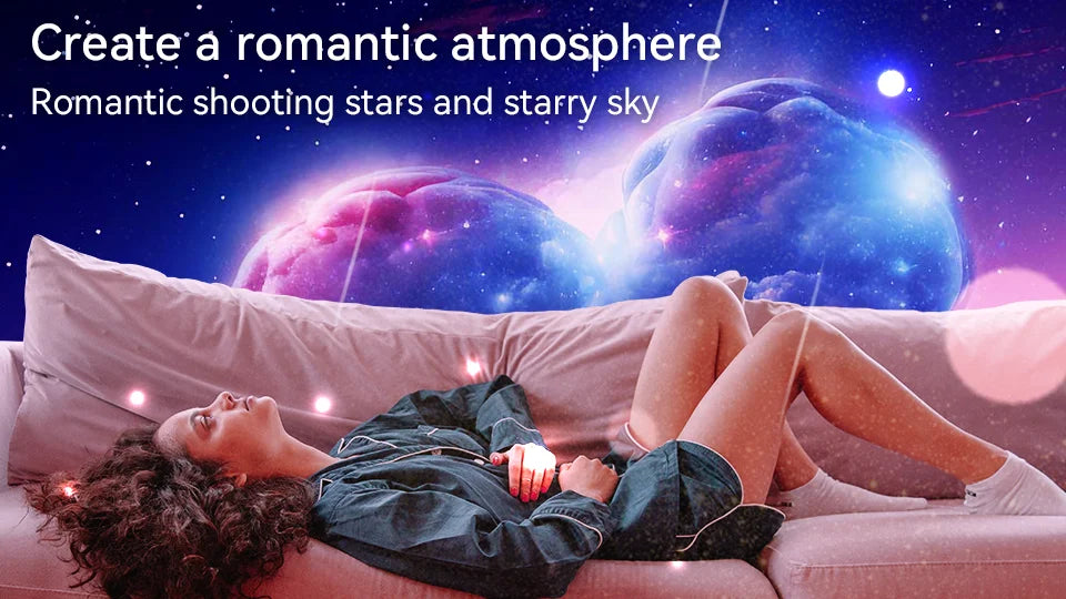 Galaxy Star Projector 12-in-1 Lamp - Rotating Night Light Black Tidesmit