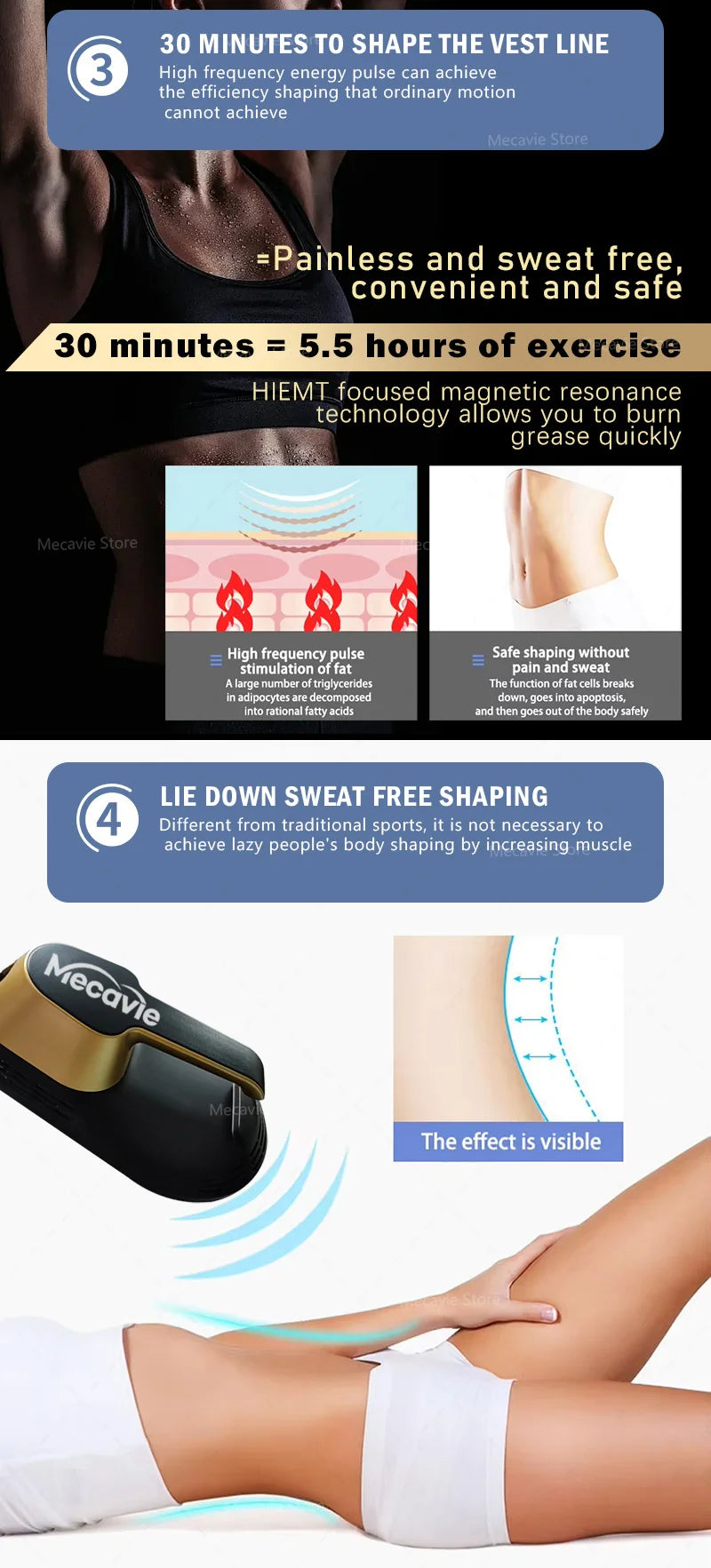 Muscle Builder Body Contouring Machine: 2-Handle Buttock Lift Device Relaxation Treatment Tidesmit