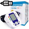 Portable Digital Upper Arm Blood Pressure Monitor 32cm Large Cuff Medical Heart Rate Tensiometer