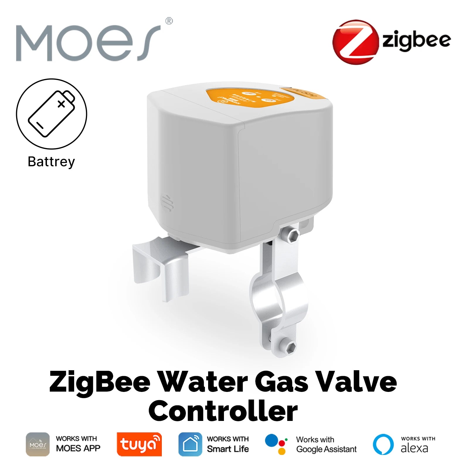 Zigbee Smart Water Valve Controller | Automatic Voice-Controlled Shut-Off Tidesmit