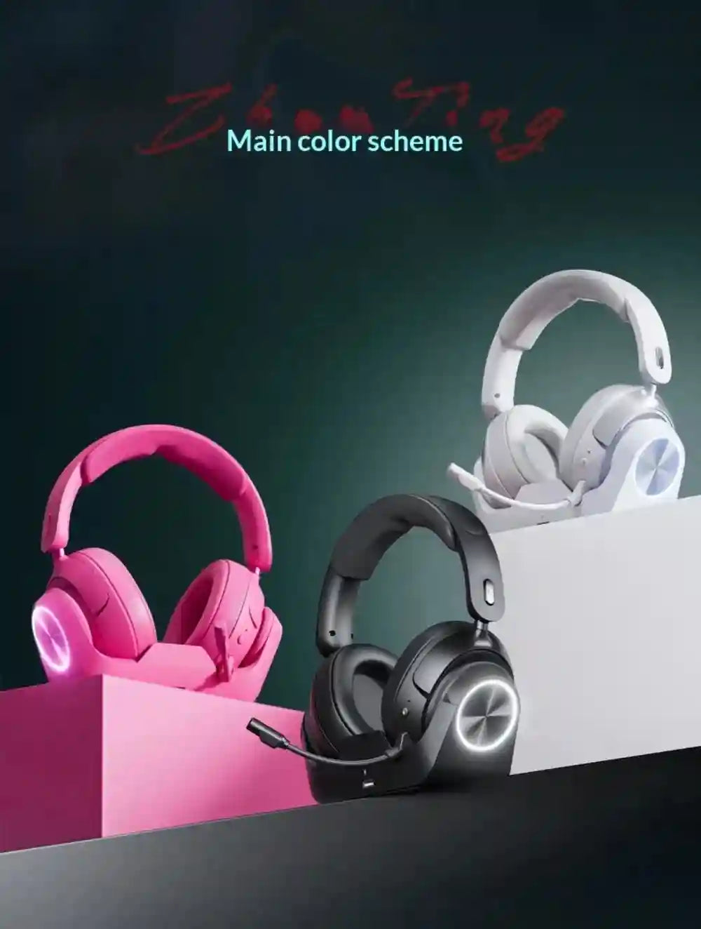 Wireless Gaming Headset with Active Noise Cancellation & Low Latency Tidesmit