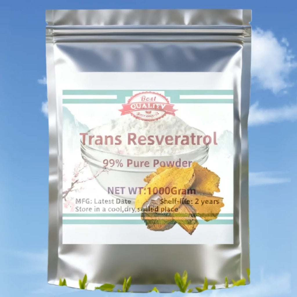 Global AliExpress custom packaging factory offers 99% trans resveratrol natural cosmetic grade at a low price