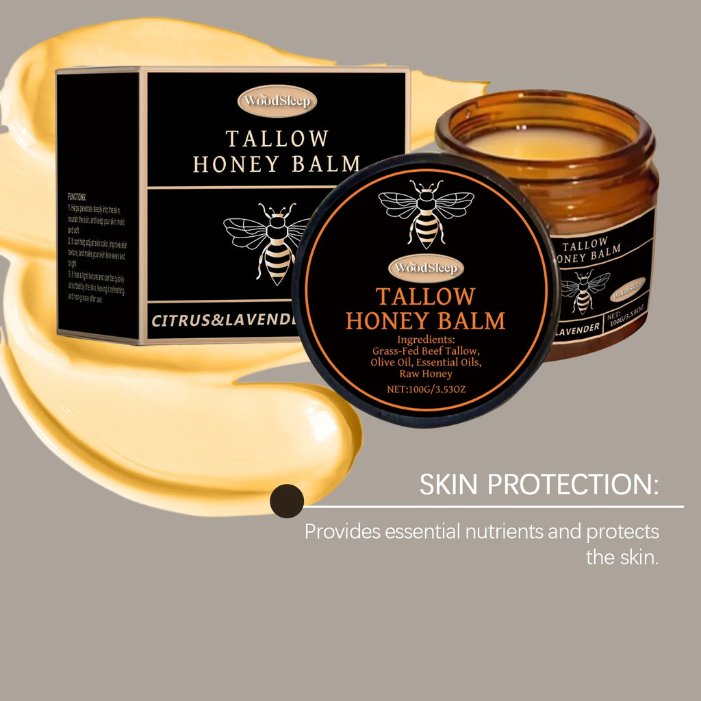 WoodSleep 100g Tallow Honey Moisturizer Gentle Moisturizing Moisturizing Dry Skin Moisturizing Refreshing Skin Cream