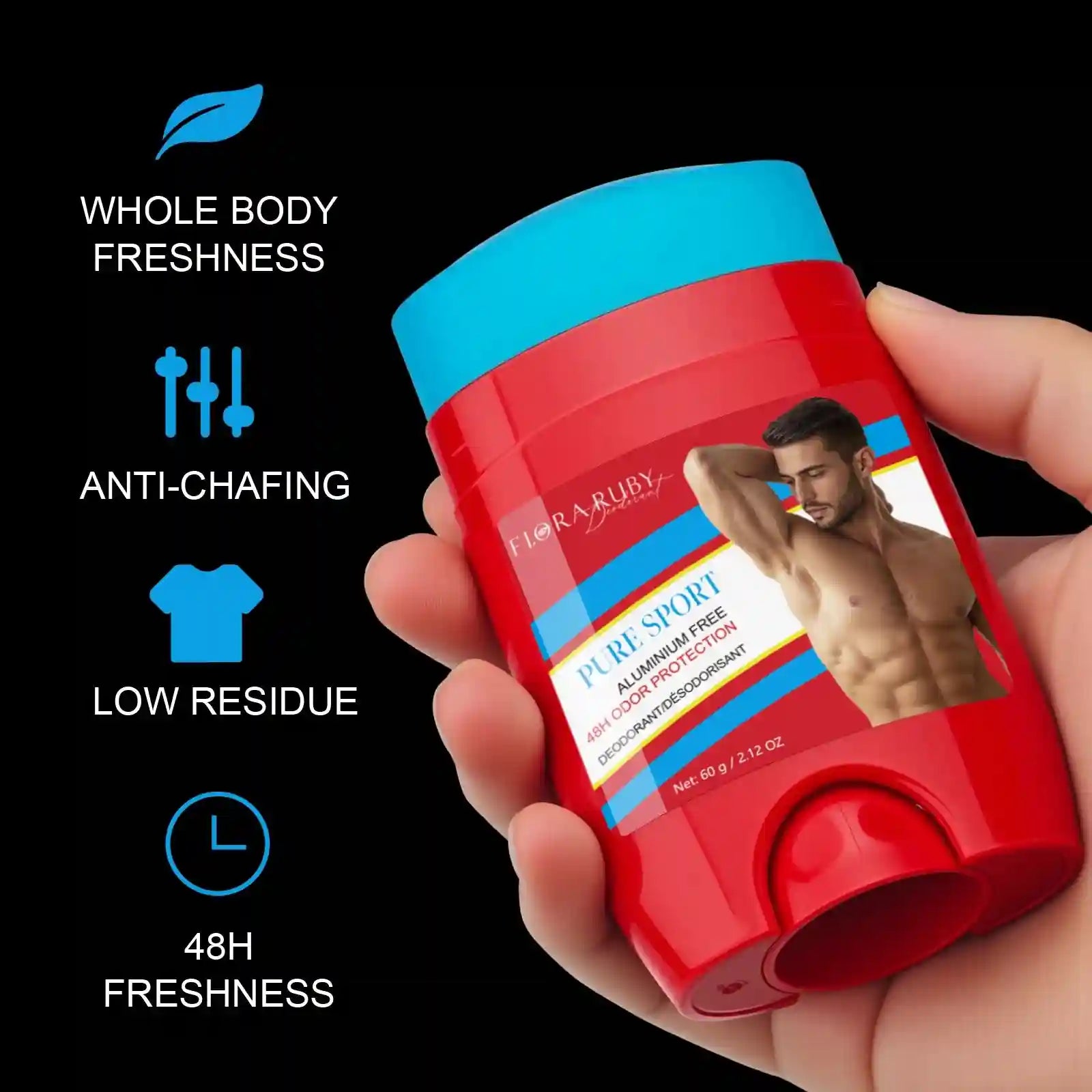 Tidesmit Old Spice aluminum-free deodorant for men with High Endurance sweat defense and Pure Sport scent