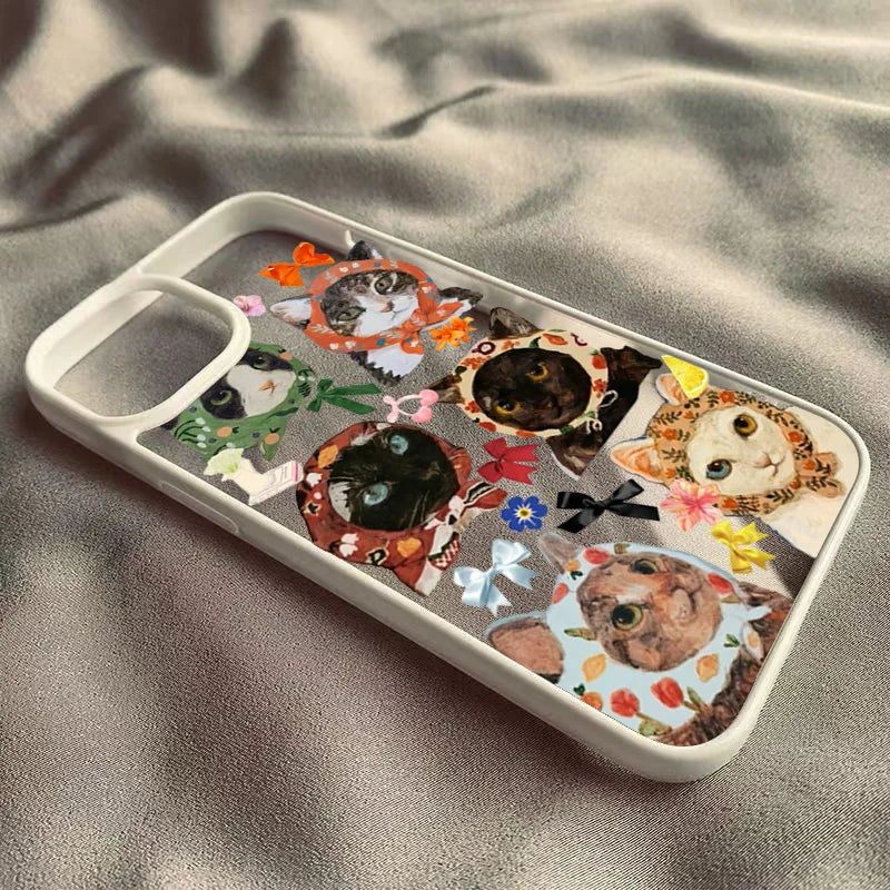 Colorful Cat Phone Case for iPhone 16 Pro Max - Military-Grade Protection Tidesmit