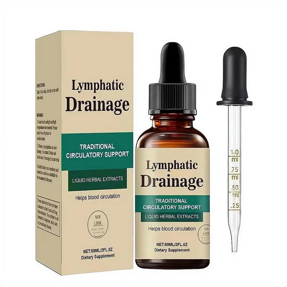 Tidesmit herbal lymphatic drainage drops, fast-absorb liquid detox supplement for blood circulation and swelling relief.