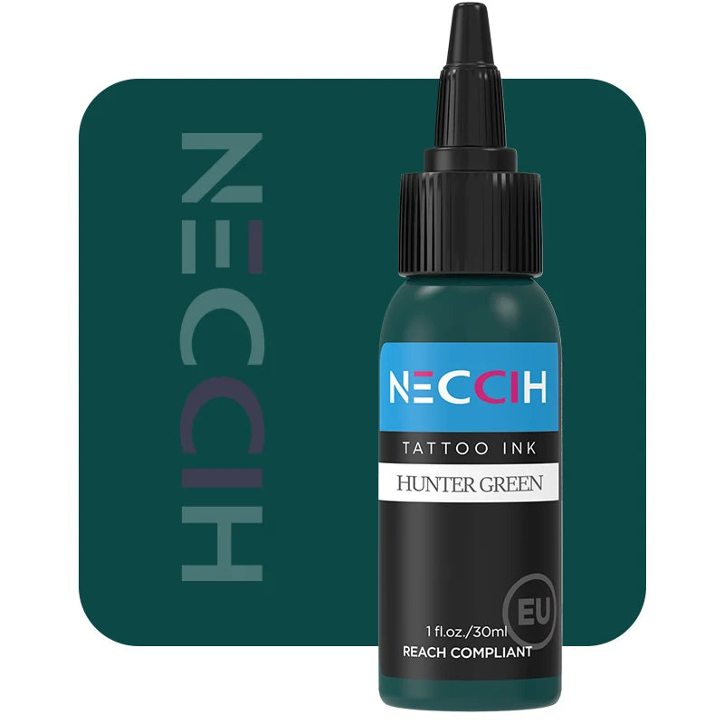 Tattoo Ink Pigment 30ml - Professional PMU Semi-Permanent Set Permanent Makeup Machines Hunter Green Tidesmit
