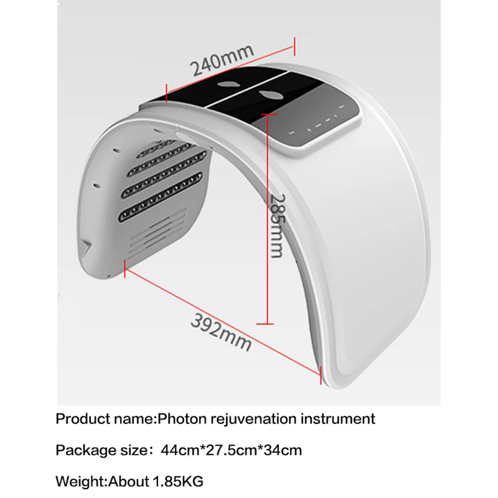 NEW Light Therapy PDT LED Mask 7 Colors LED Facial Mask Nano Spray  For  Skin Rejuvenation Anti Wrinkle Face Body Beauty Machine