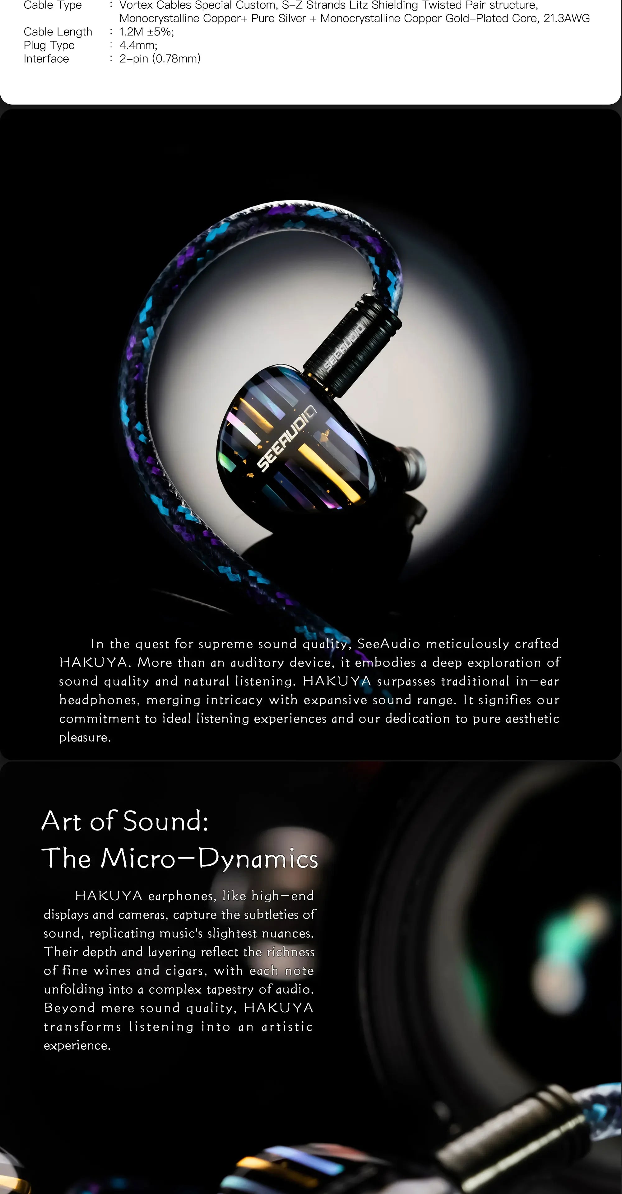 SeeAudio HAKUYA 14-Driver Hybrid In-Ear Monitors by Tidesmit Tidesmit