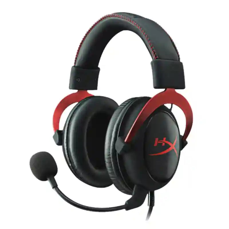HyperX Cloud II Gaming Headset - 7.1 Surround Sound Over-Ear Headphones black red Tidesmit