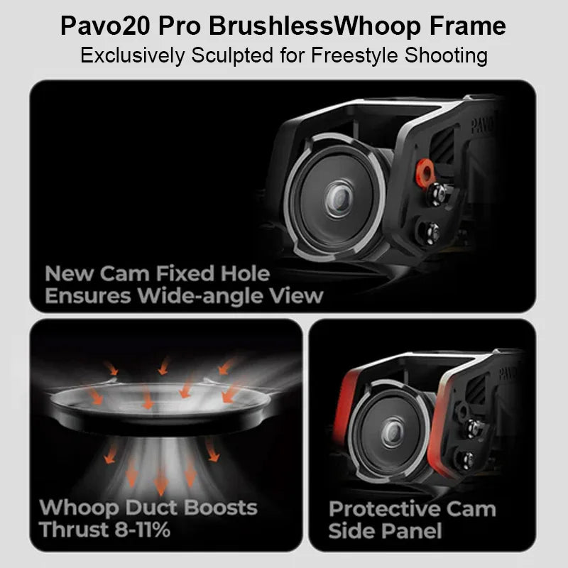 Pavo20 Pro Brushless Whoop Drone with 1104 7200KV Motors Tidesmit