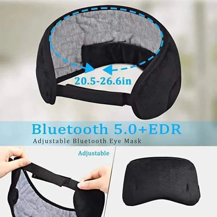 Bluetooth Sleep Eye Mask with Wireless Headphones - Breathable 3D Design Tidesmit