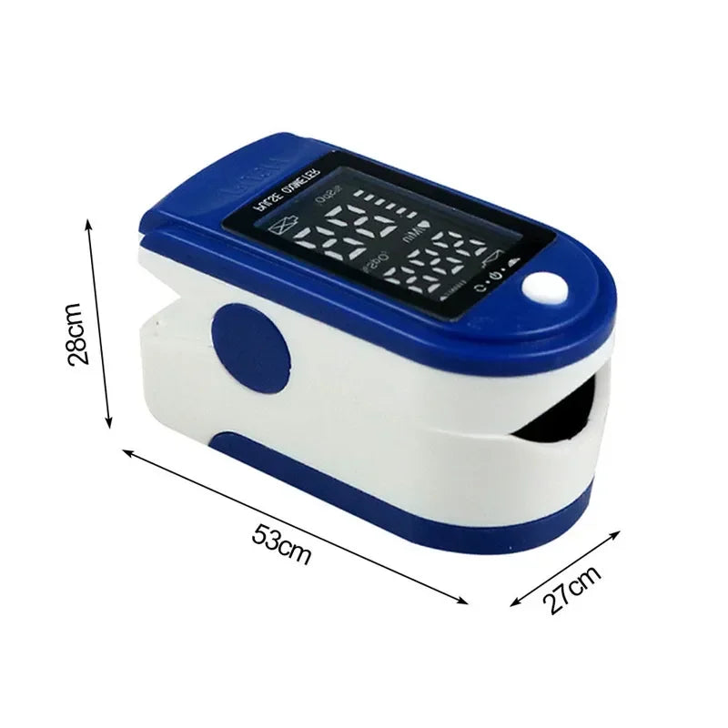 Finger Oximeter Digital Fingertip Pulse Oximeter Blood Oxygen Saturation Meter Finger SPO2 PR Heart Rate Monitor Health Care