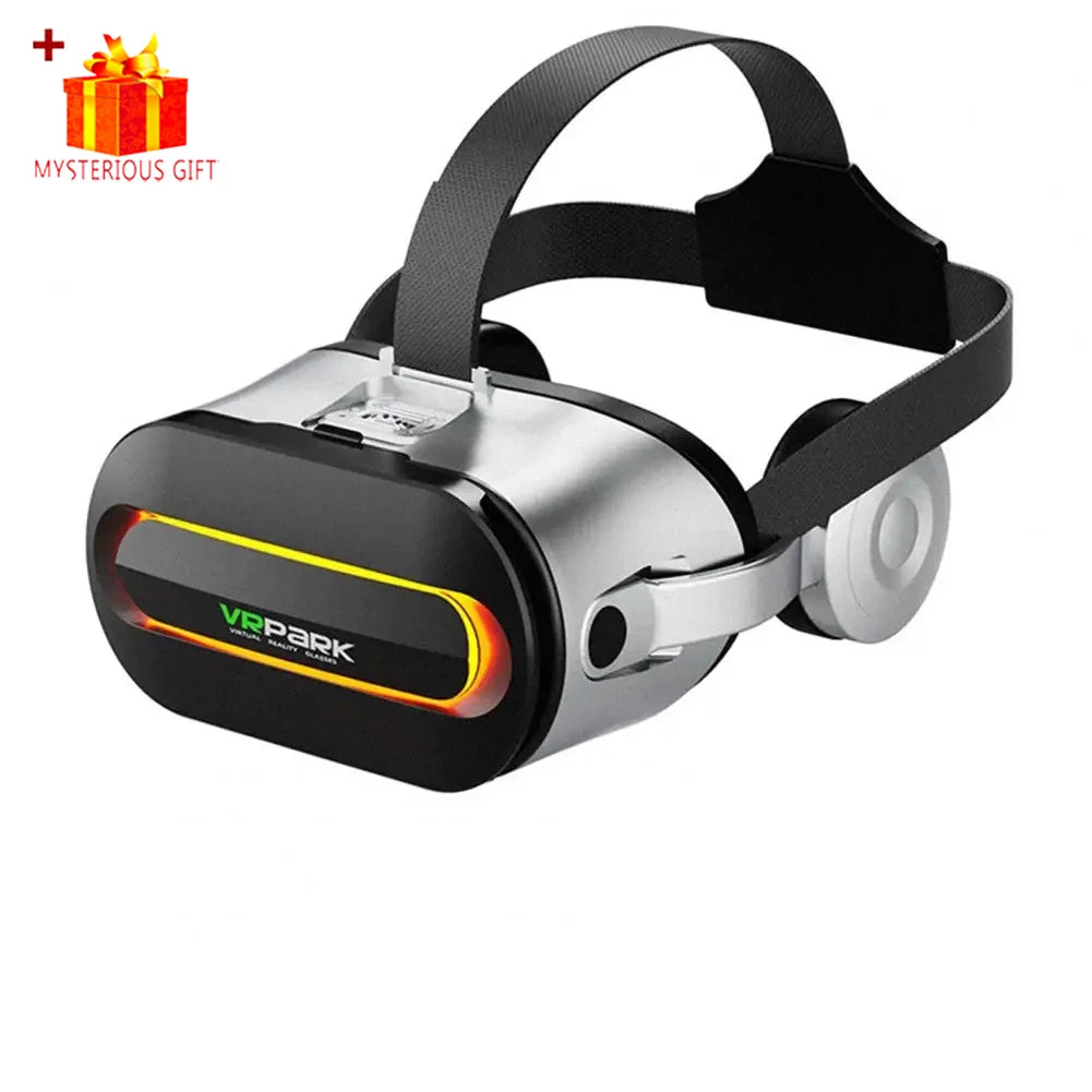 VR Headset for Smartphones - Adjustable Immersive Smart Glasses Only White VR Tidesmit