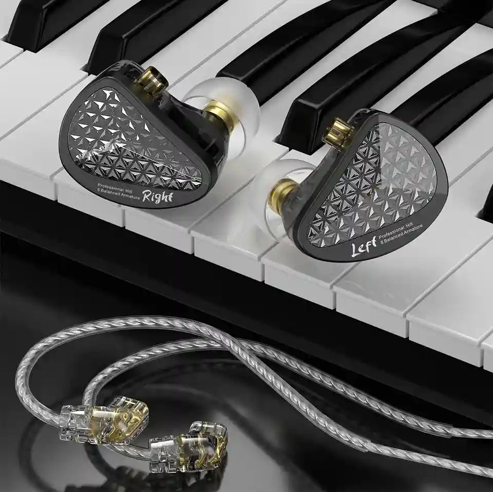 Wired In-Ear Monitors: 16BA Balanced Armature Noise Isolating IEMs Tidesmit