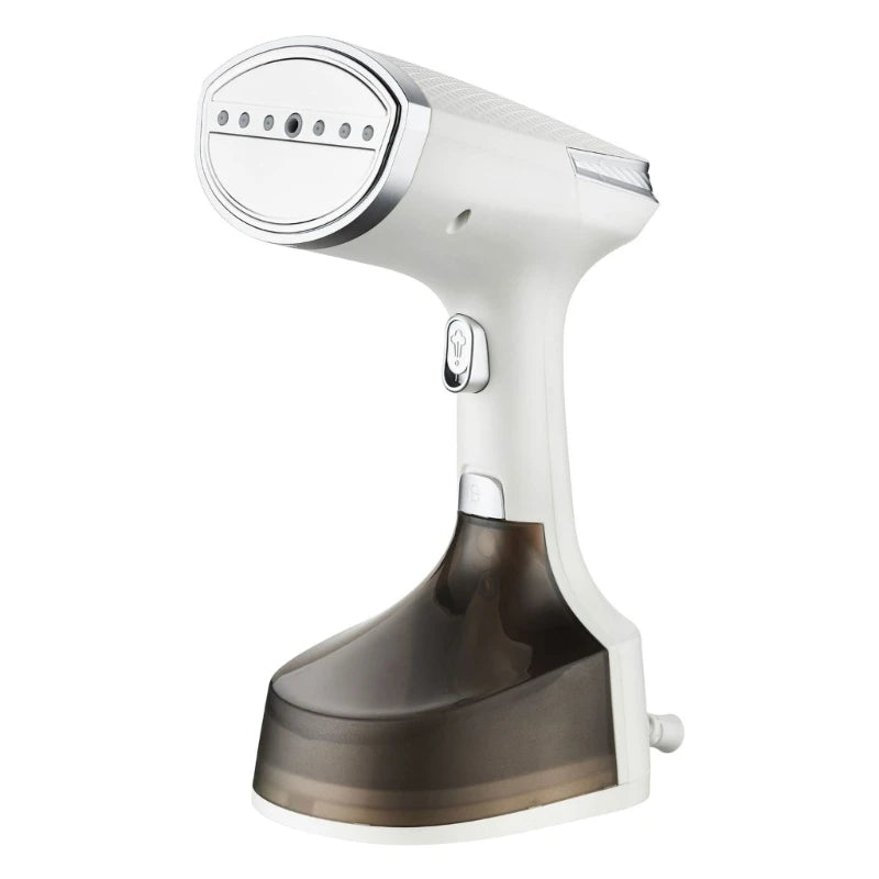 Tidesmit portable handheld garment steamer showing efficient ABS texture design for wrinkle-free travel laundry
