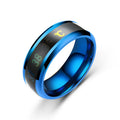 Smart Health Ring | Mood & Emotion Sensing Titanium Band ganwen-Blue Tidesmit