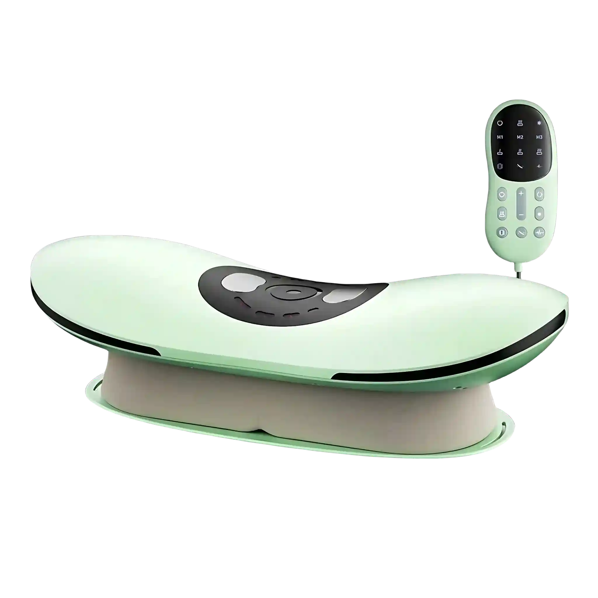 Electric Lumbar Traction Device with Heat Therapy and Adjustable Modes Massage Roller NEW GREEN Tidesmit