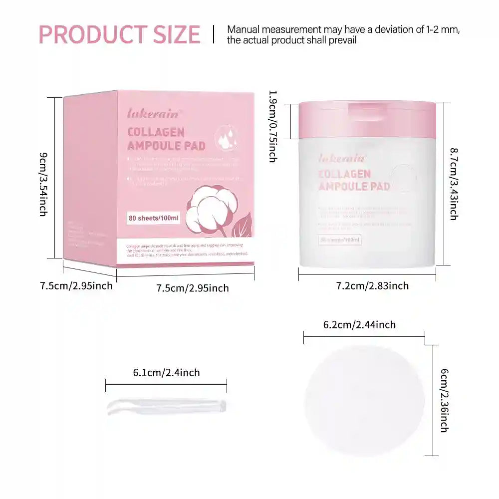 Toner Cotton Pads 80 Sheets - Gentle Skincare for Sensitive Skin Scrubs Treatments Tidesmit