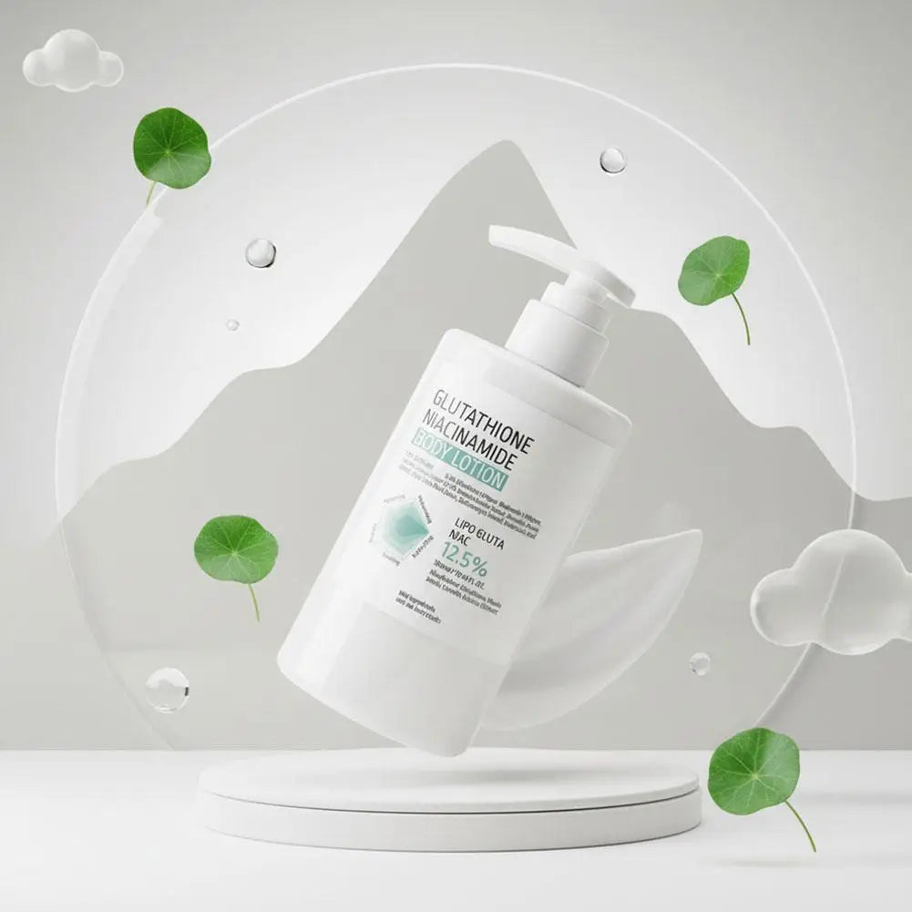 300ml Brighten Skin Tone Deep Moisturizing Body Lotion Soothing Repair Centella Asiatica Glutathione Niacinamide Body Care Cream