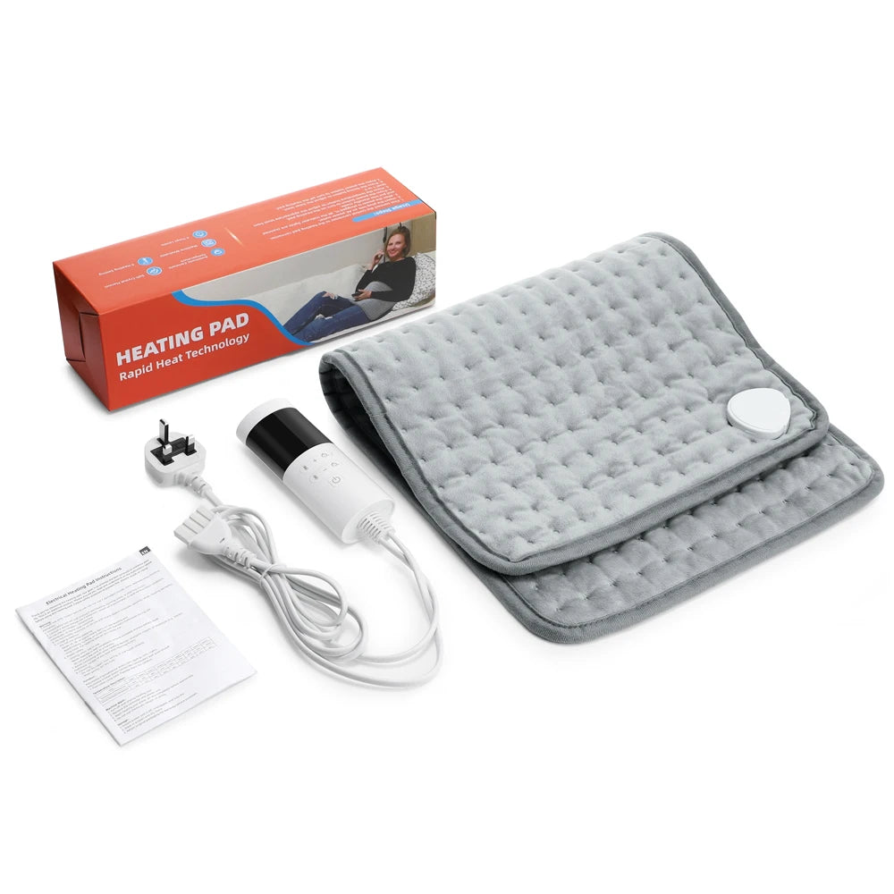 Electric Heating Pad for Back Pain Relief - 9 Heat Settings | Tidesmit Back Massage Instrument Tidesmit