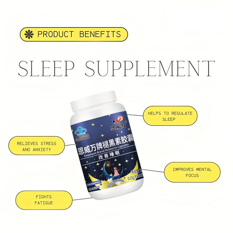 Melatonin Capsules, Deep Sleep & Brain Cognition, Extra Strength Liposomal Melatonin with Vitamin B6,double effect quality sleep