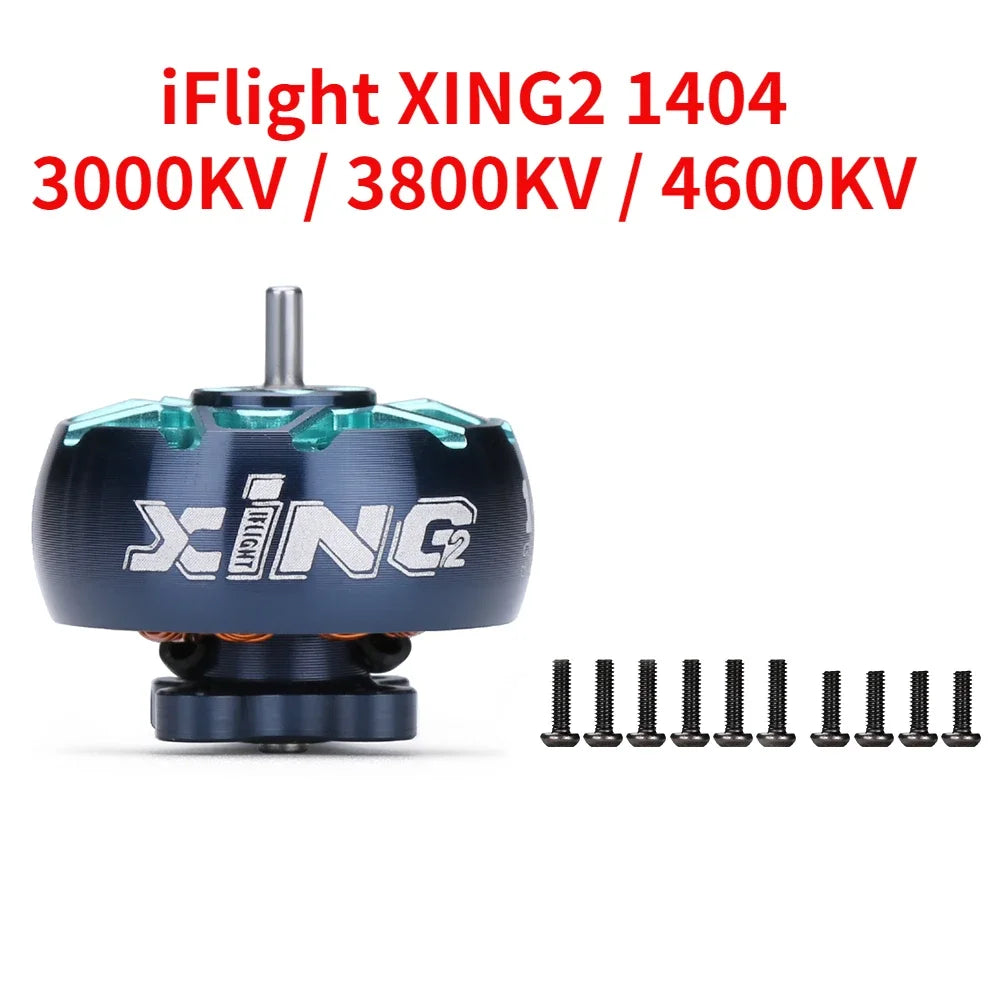 iFlight XING2 1404 FPV Motor 4 Pack for Ultralight Toothpick Drones 4pcs 3800kv Tidesmit