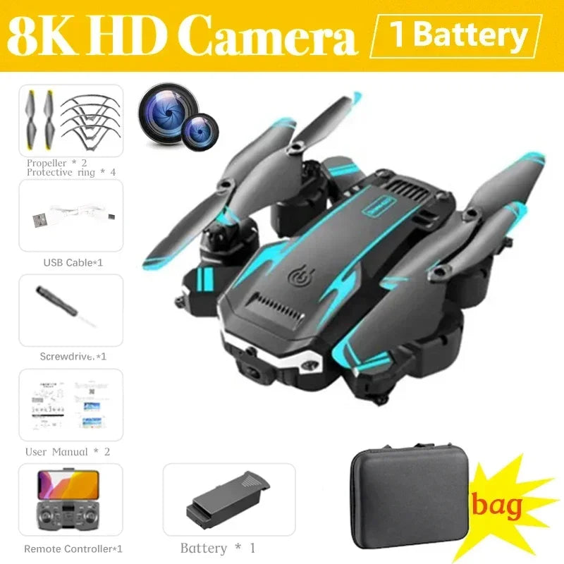 GPS Drone with 8K Dual Camera & Obstacle Avoidance - Foldable Design BL-8K dual camera Tidesmit