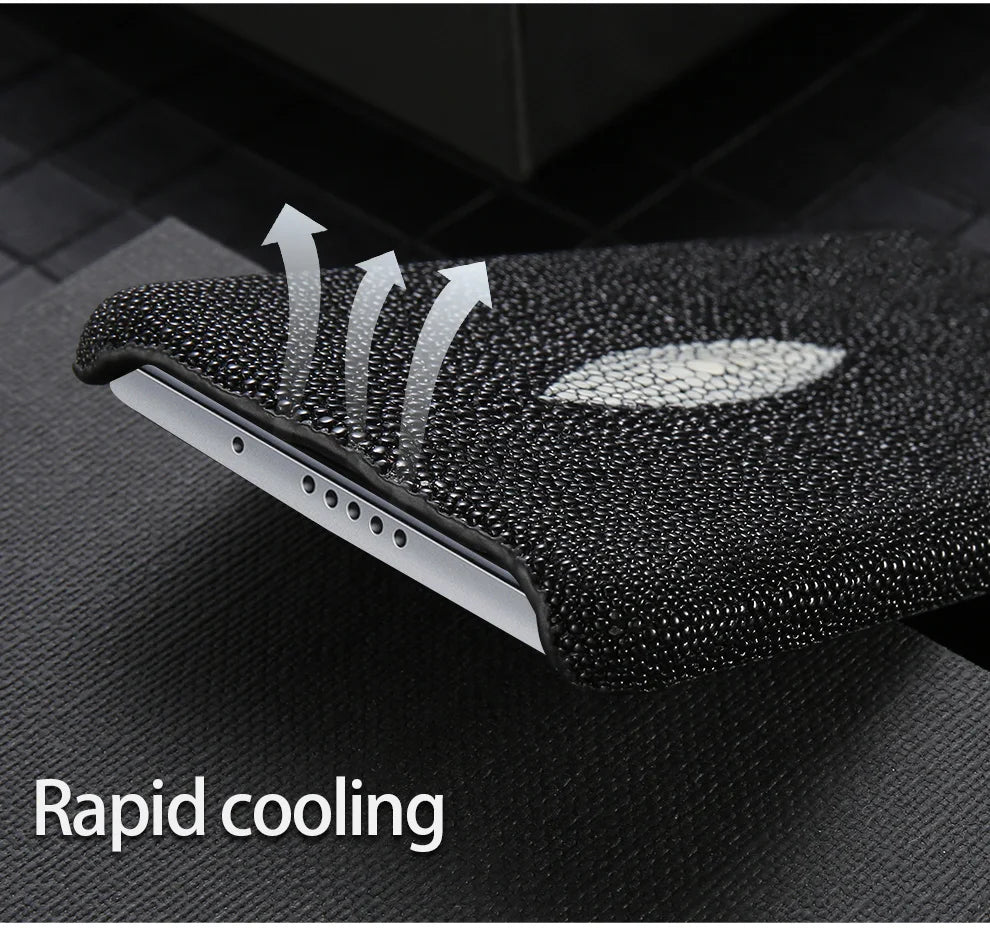 Stingray Leather Phone Case for Galaxy S24 S23 Ultra | Slim Drop Protection Tidesmit
