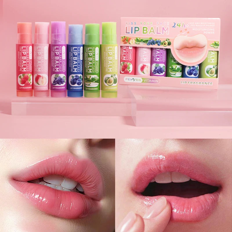 Tidesmit 6-Pack Fruit Flavored Lip Balm Set - Cruelty-Free Lip Care Lip Care Tidesmit