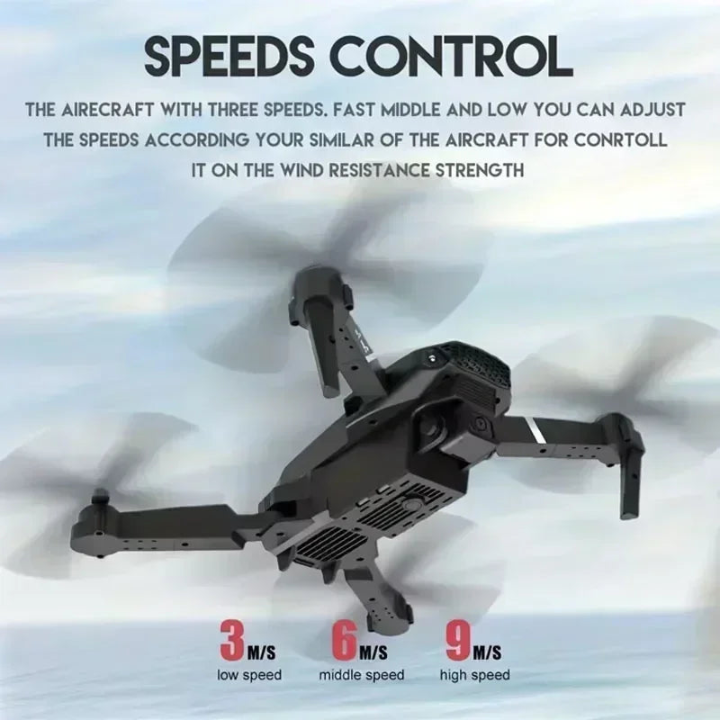 4K WiFi FPV Camera Drone - Foldable RC Quadcopter with HD Lens Tidesmit