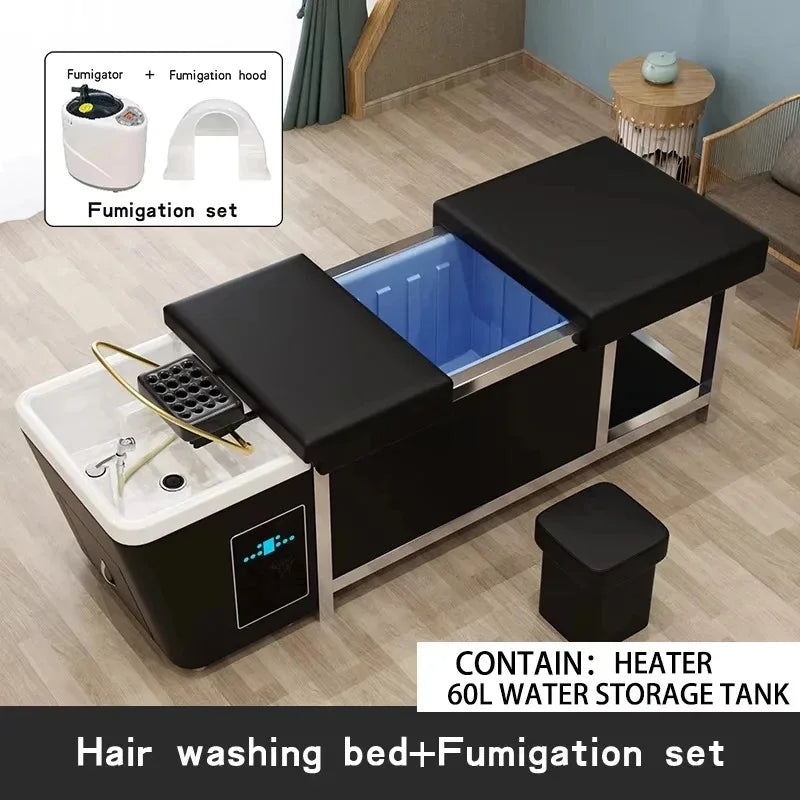 Massage Shampoo Bed with 90L Tank - Professional Salon Spa Station Massage Chairs Tidesmit