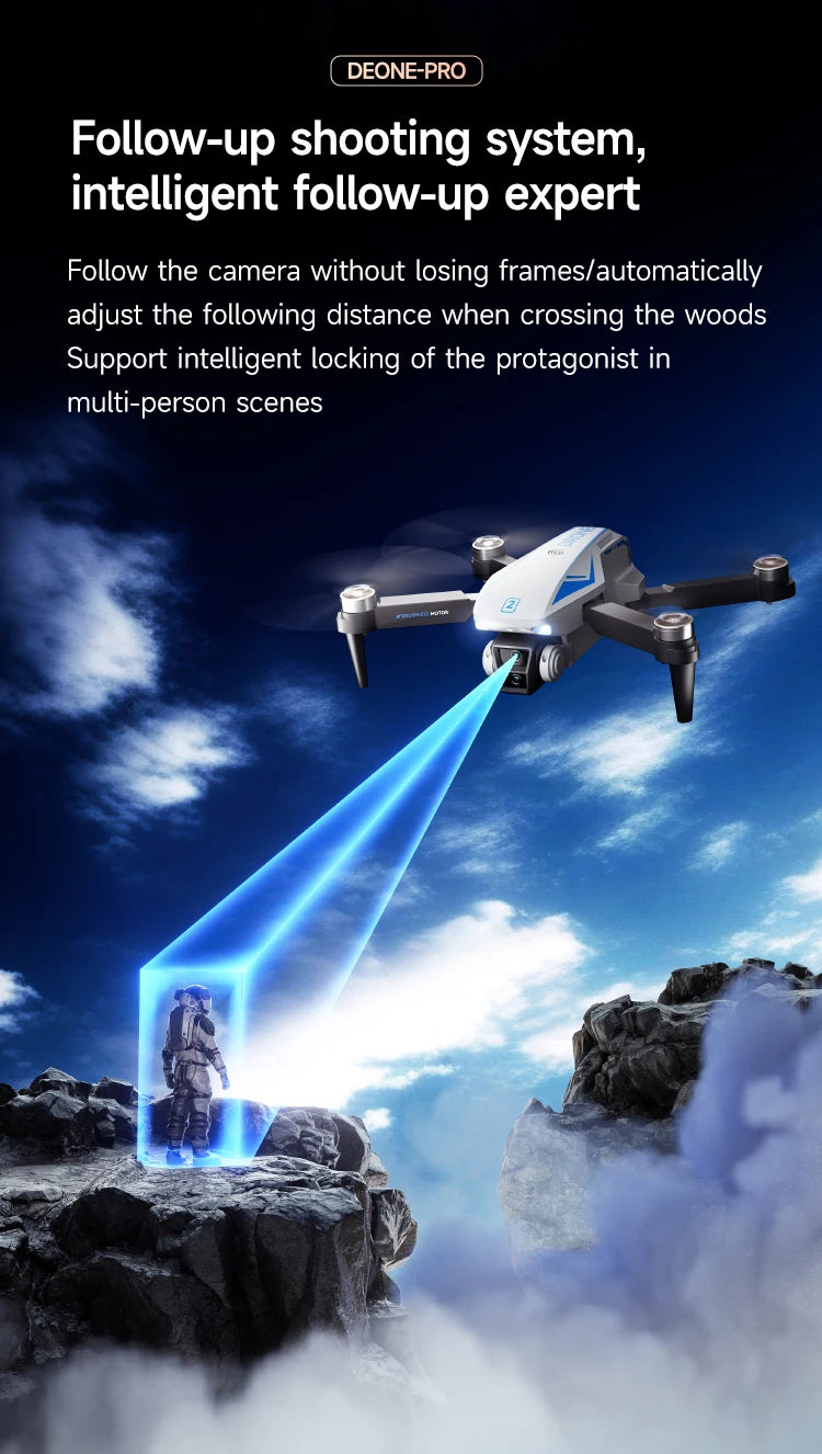 4K Camera Drone - M2 Foldable Quadcopter with Optical Flow Tidesmit