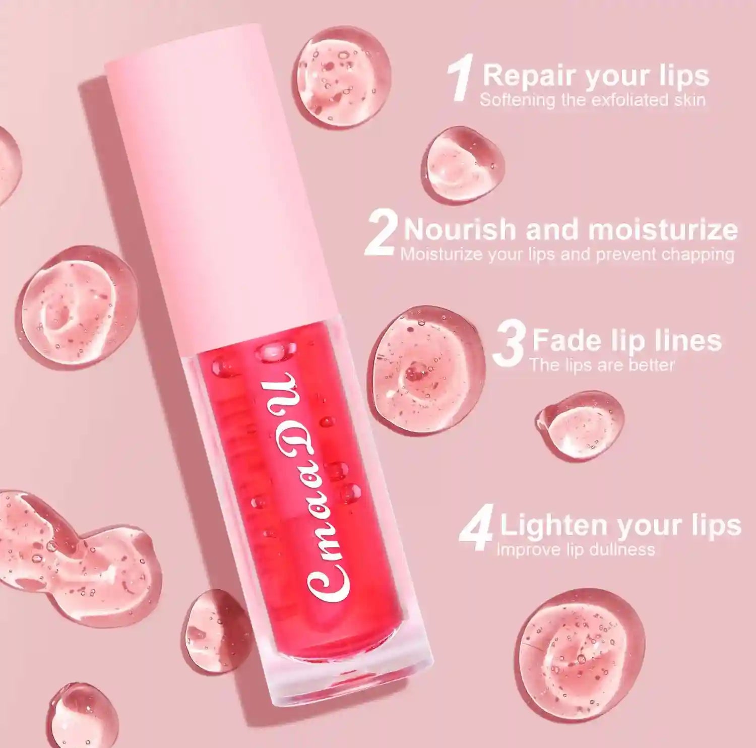 Moisturizing Fruit Lip Oil - Color Changing Hydrating Gloss Lip Care Tidesmit