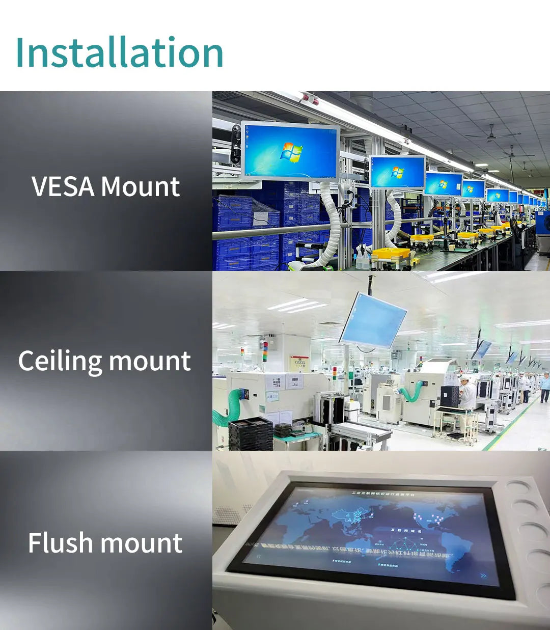 15.6 inch Industrial Capacitive Touch Panel PC Win 8G 128G IP65 Screen Waterproof With WIFI Bluetooth RJ45 RS232 USB