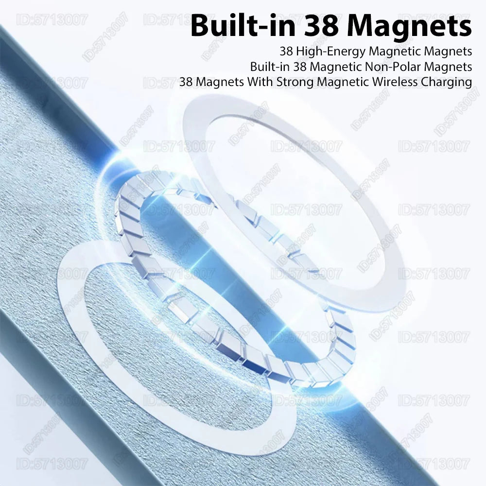 Magnetic Liquid Silicone Phone Case for iPhone - Shock-Absorbing Cover Tidesmit