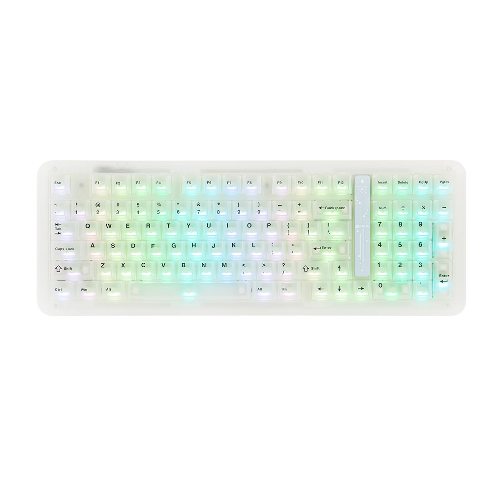 KiiBOOM Phantom98 Lite 96% ANSI US Layout VIA Programmable Gasket Wired/BT/2.4GHz Wireless Mechanical Gaming Keyboard 8000mAh