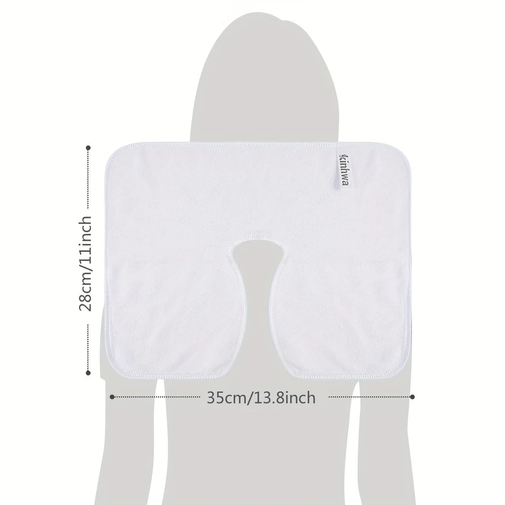 Microfiber Face Cradle Covers - 6pc Washable Soft SPA Head Pads Relaxation Treatment Tidesmit