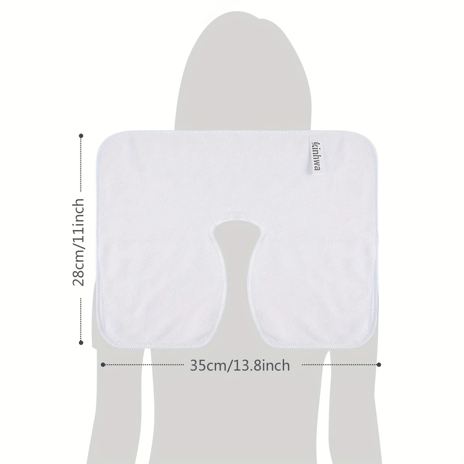 Microfiber Face Cradle Covers - 6pc Washable Soft SPA Head Pads Relaxation Treatment Tidesmit
