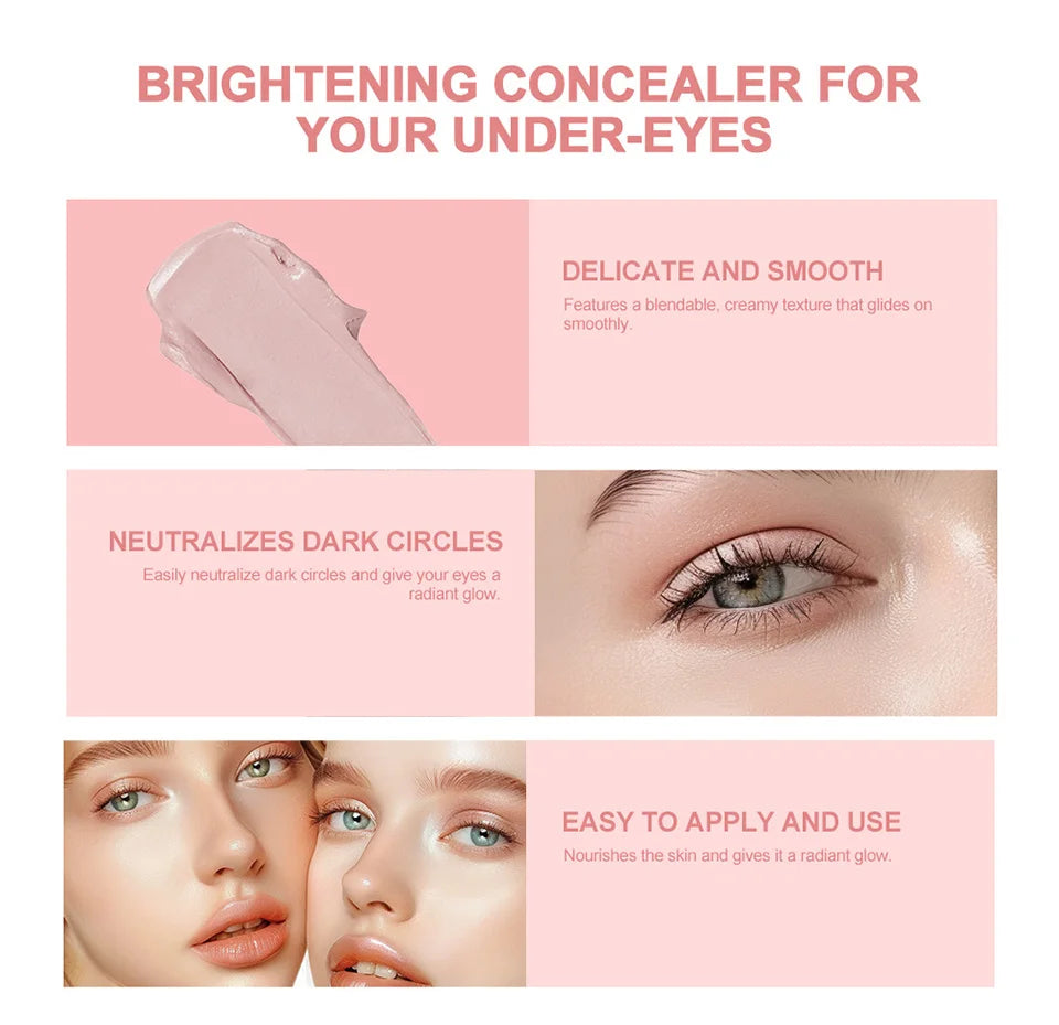 Tidesmit Lakerain hydrating under eye brightener and concealer for dark circles texture close-up