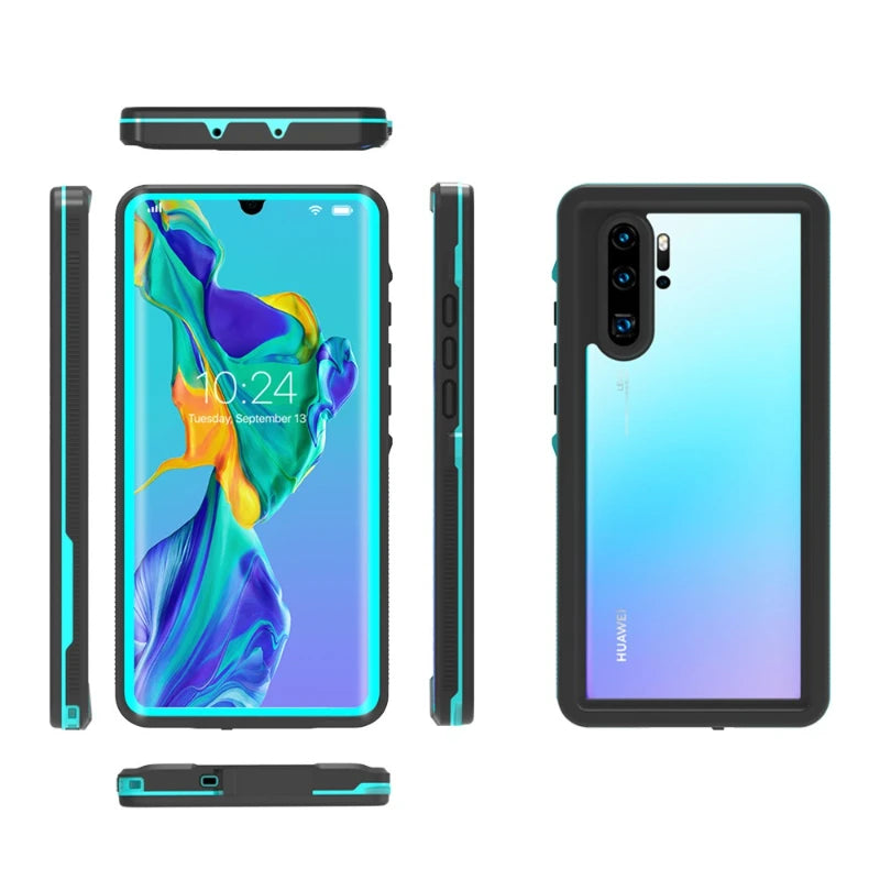 Huawei P30 Pro Waterproof Case | Military-Grade Shock-Absorbing Cover Tidesmit
