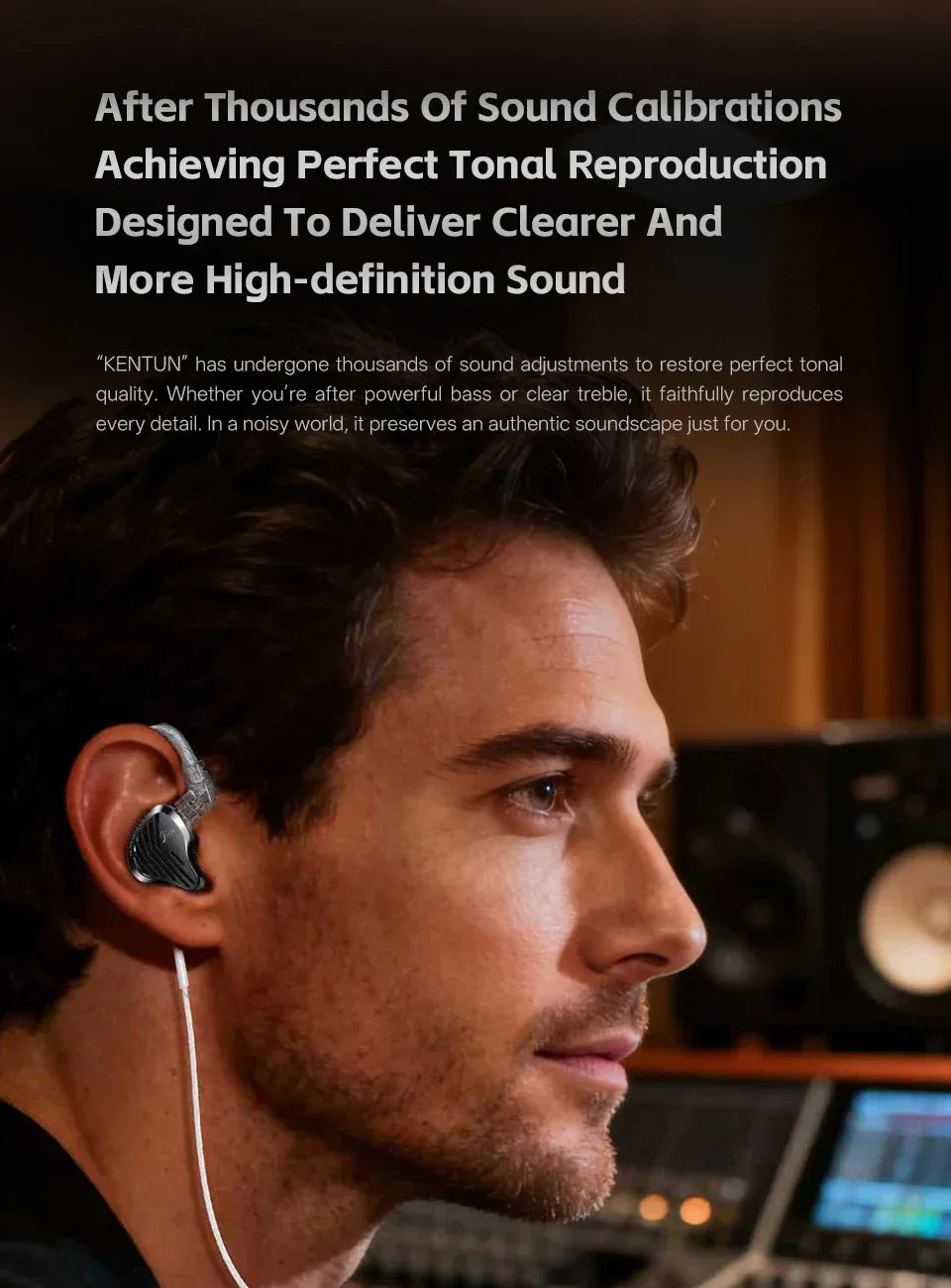 HiFi Wired Earbuds With Heavy Bass & Detachable 2-Pin Cable | Tidesmit Tidesmit